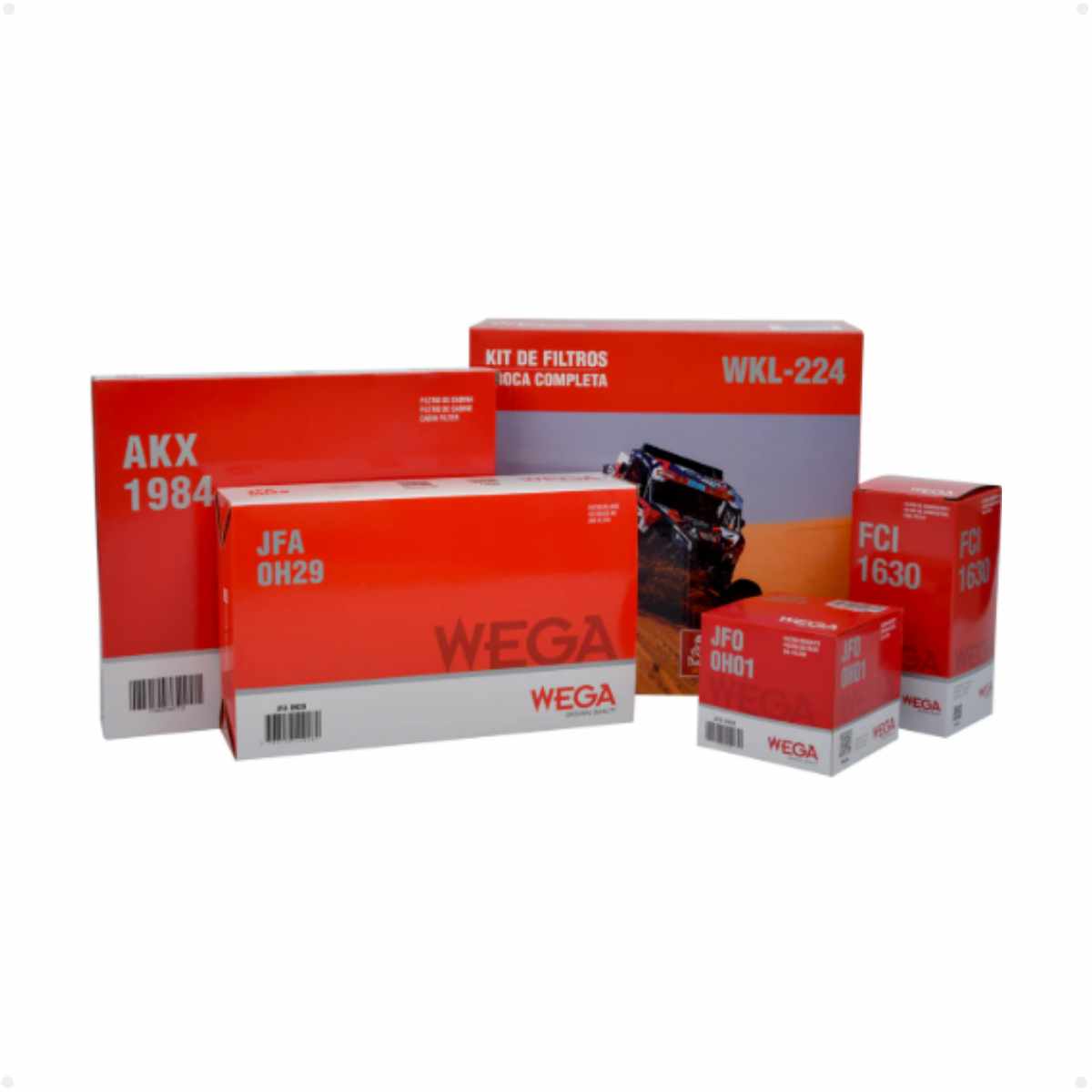 Kit Filtros Hyundai Hb20 1.6 16v S 01/2012 Ate 01/2019 Completo Wega Wkl224